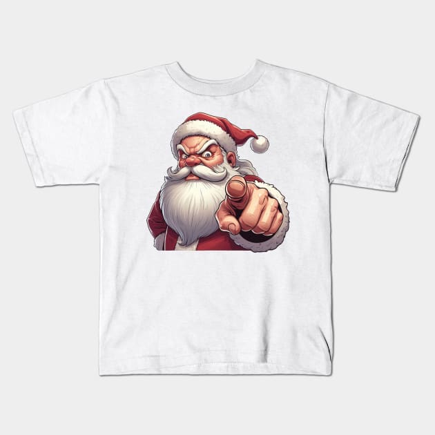 Santa Saw This! Kids T-Shirt by Dmytro